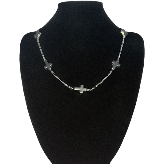 CROSSED necklace